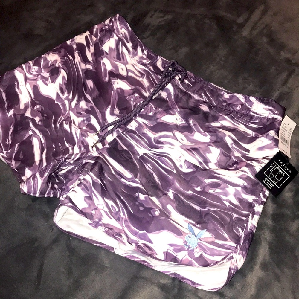 Play boy shorts size medium color purple